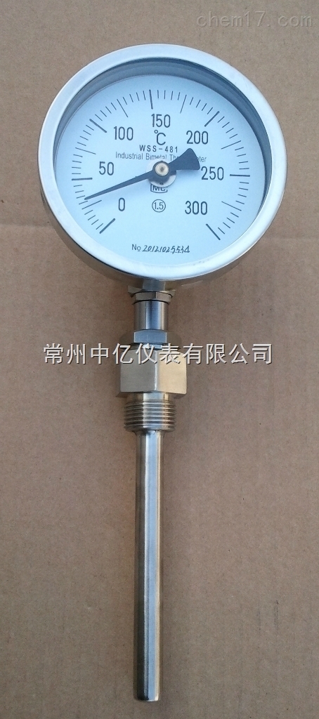 雙金屬溫度計WSS徑向型雙金屬溫度計廠家